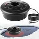 Dreyoo Floating Pond Heater, 100W Pond Deicer with 9.84 FT Cord, Thermostatically Control and Anti Sinking Ponds Heater for Outdoor Ponds with Fish, Winter Survival Solution for Pool Fish(Black)