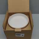 getstar Pasta Bowls, Large Salad Serving Bowls (8.2 inch/35 oz), Ceramic Bowl Plates Set of 4, Farmhouse Embossments, Microwave and Dishwasher Safe