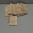 Clothes Pins Wood for Hanging Clothes,3.5 Inch100pcs Heavy Duty Wooden Clothespins,Clothes Pins for Craft,Wooden Clips for Pictures. | Rust Resistant