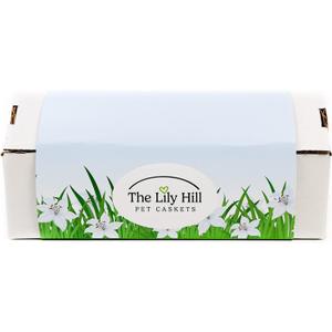 Lily Hill Biodegradable Pet Casket - Eco-Friendly Pet Burial Box for Cats, Dogs, Gerbils, and Chinchillas | Dog Coffin, Cat Coffin (Small)