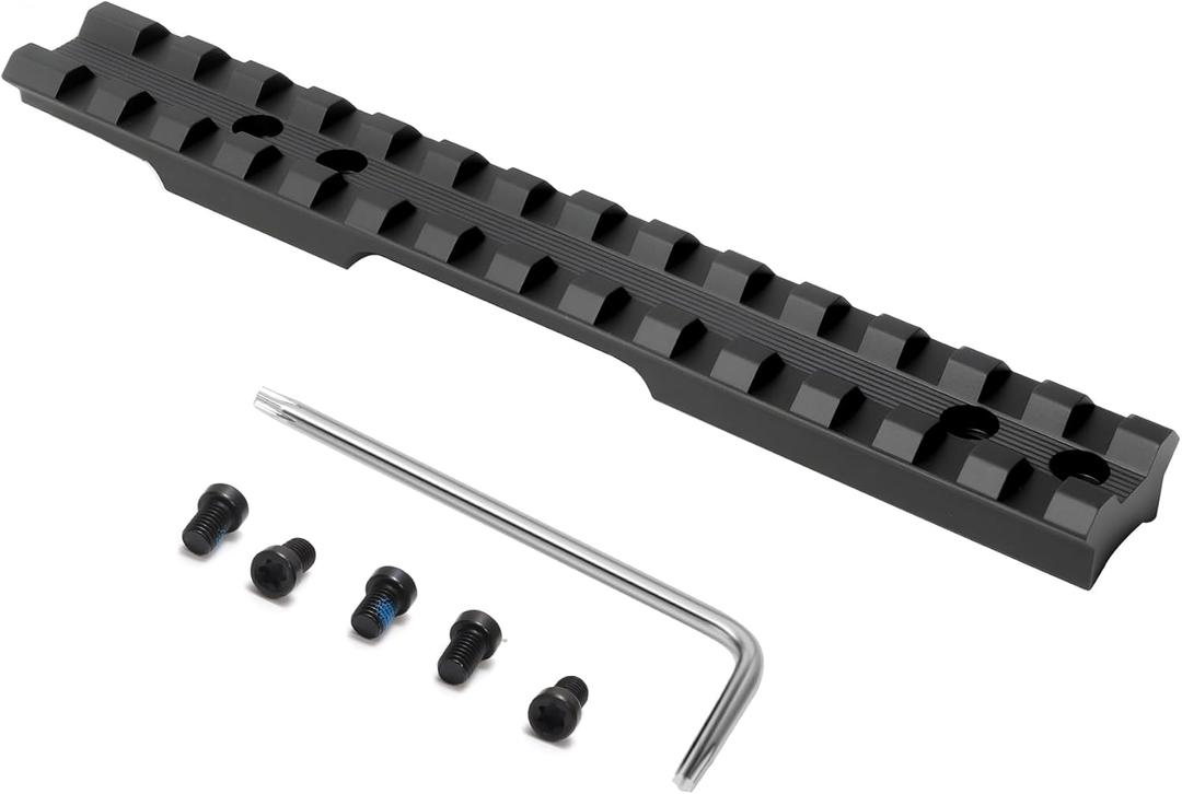 Picatinny Rail Mount for Savage 93/93R17/Mark II Rifles | 16-Slot Optics Rail with Pre-Coated Screws
