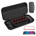 KIMHY Carrying Case for Switch 2 (2025), 2 in 1 Hard Protective Case and Screen Protector for Nintendo Switch 2, Large Capacity Travel Bag with 10 Game Card Slots and Pocket for Console & Accessories