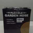 Flexible Garden Hose 100 FT, Ultra Lightweight Water Hoses w/10 Function Sprayer and 3/4" Brass Fittings, Kink-Free, Sturdy, Abrasion Resistant for Yard, Lawn, Outdoor and Gardening(Black Orange)