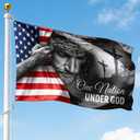 FLAGWIX 3x5 Patriotic American Flags for Outside, One Nation Under God American Jesus Flag - Double Sided, Heavy Duty Canvas, Fade Resistant - Home Decor Indoor, Outdoor Decor Flag with Grommets