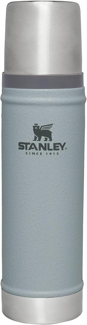 Stanley Classic Legendary Vacuum Bottle (20 Ounces, Hammertone Silver)