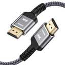 Highwings Long HDMI Cable 30FT, High Speed 18Gbps 2.0 Braided Cord-Supports (4K 60Hz HDR,Video Ultra HD 4K 3D HDCP 2.2 ARC-Compatible with PS4/3 Roku TV/HDTV/PS5/Blu-ray (Grey)