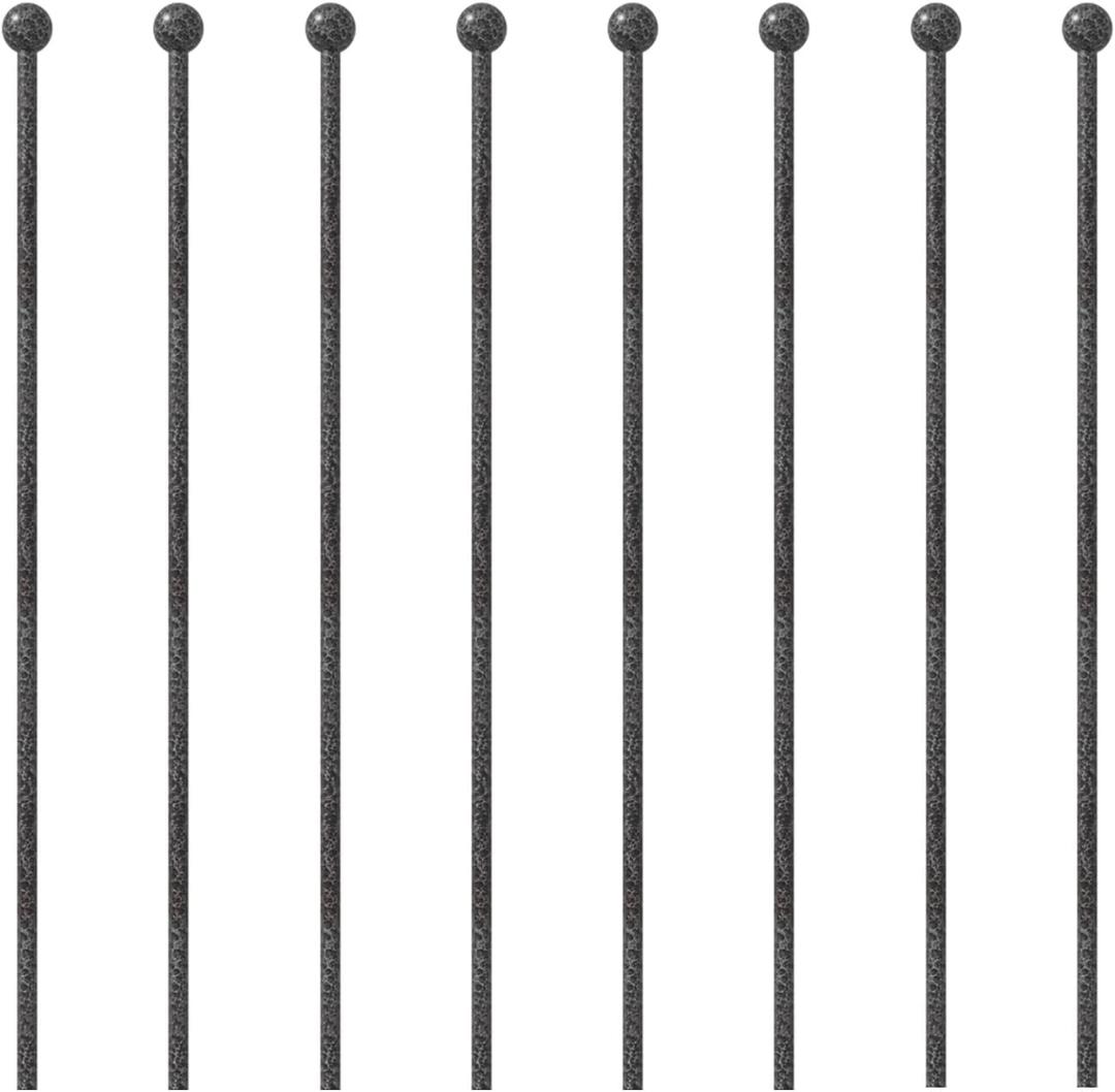 Dog Playpen Stakes - Dog Pens Accessories, for Indoor Outdoor RV Puppy Large Medium Puppy Dog Playpen (35 inch, Silver Black)