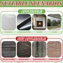 12 Pack Christmas Garland Hanger for Mantle Christmas Garland Hooks Wreath Ties Fireplace Stocking Holder Reusable Silicone Adhesive Straps for Fireplace Staircase Front Door (Dark Green)