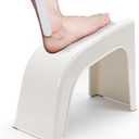 Shower Foot Rest for Shaving Legs, Non-Slip Pedicure Foot Rest, Shower Foots Step Stool for Shaving Legs, Plastic Sturdy Pedicure Stand -White