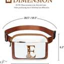 Valentines day Birthday Gifts for Women, Initial Fanny Pack Belt Bag Small Crossbody Bags, Personalized Gift for Mom Her Grandma,E