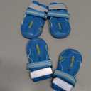 QUMY Dog Shoes for Large Dogs, Medium Dog Boots & Paw Protectors for Winter Snowy Day, Summer Hot Pavement, Water-Resistant in Rainy Weather, Outdoor Walking, Indoor Hardfloors Skid-Resistant Sole (Size 1: 1.8''x2.3''(W*L) (Pack of 4))