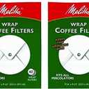 Melitta White Wrap Around Coffee Filter for Percolator (Pack of 2)