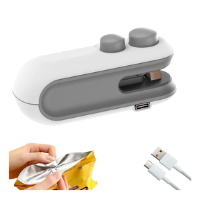 Portable Mini Sealing Machine, 2 In 1 USB Type C Rechargeable Magnetic Bag Handheld Packet Heat Sealer With Cutter Heat Seal For Food, Snacks, Chips, Fresh Storage, Plastic Bags Sealing Machine