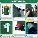 DTXFCER Collapsible Rain Barrel, Rain Water Collection Barrel with 1000D Oxford Cloth, Portable Rainwater Collection System with Spigot and Overflow Kit (42Gallons)