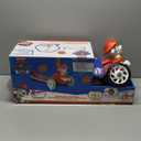 Paw Patrol Marshall Kick Scooter for Kids, Self-Balancing 3 Wheeled Light Up Scooter with Extra Wide Anti-Slip Deck, Rear Brake, for Ages 3 and up, 75 LB Limit