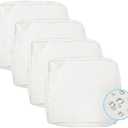 VAKADO Outdoor Patio Furniture Chair Cushion Replacement Covers Set of 4 Waterproof White Decorative Cushion Cases Decor for Bench Garden Porch Couch Tent (24"X24"X4")