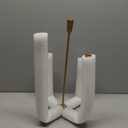 5-Candle Cast Iron Metal Candelabra Candlestick Holders 15 inch Tall Candle Holder Wedding Event Candelabra Candle Stand Brass Gold