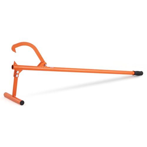 46" Timberjack Log Lifter, Adjustable Heavy Duty Log Roller Cant Hook, Log Jack with Rubber Grip, Log Cant Hook Logging Tools for Rolling and Raising Up Logs up to 15" Dia