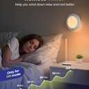 Aggforbl 10,000mAh Rechargeable Ceiling Light with Remote, 7.09 Wireless Waterproof Shower Lights 3000K/4000K/6000K, Battery Powered Light for Closet Battery Operated, Motion Sensor Lights No Wiring (1 Piece White)