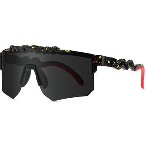 Two Sizes Polarized Sunglasses Cycling UV400 For Adults Youth Boys Girls Kids Men Women Outdoor Baseball Glasses (Ra1)