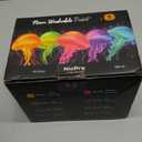 Nicpro 6 Colors Fluorescent Large Washable Paint Set for Kid (16.9 oz), Glow in the Black Light, Non Toxic Neon Tempera Paints for Art, Craft DIY, Poster & Finger Paint, School, Home, Classroom, Party