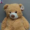 Plush Teddy Bear, 17.7 Inch, Soft Stuffed Animal Toy (Lightbrown)