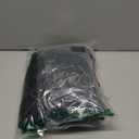 Men's Pleated Baggy Dress Pants Fly Wide Leg Pants Work Office Business Slacks Belted Trousers with Pocket (Black) S