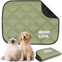 Washable Dog Training Pads - Reusable Puppy Pads 60x45 cm, Moisture & Waterproof Pet Mat, Fast Drying, Scratch Resistant for Dogs & Cats (Army Green, 1 Pack)