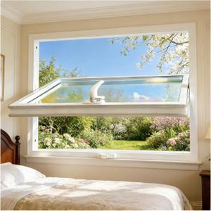 Shed Windows, 360 Rotation Sliding Window,Aluminum Alloy Glass Window with Handles, Flush Mount Basement Window for Bathroom/Kitchen/Warehouse/House (White, 24x24in)