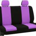 FH Group Car Seat Cover for Back Seat Cloth -Universal Fit Rear SeatCovers for Cars with Solid Bench,Car Seat Protector for Dogs and Kids,Car Interior Accessories for SUV, Sedan and Van Purple