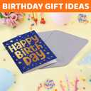 HAPPYPOP Birthday Gift Idea for Men - Socks for Senior Over 80, Present with Greeting Card (Took Me 80 Years Black)