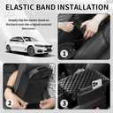 Thickened Car Center Console Cover with Side Pockets & Diamond Lattice Design,Comfortable Arm Rest Cover for Car to Relieve Your Elbow Fatigue,Upgraded Armrest Covers for Cars