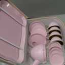 Tea Party Set for Little Girls, Princess Tea Time Toys Including Tin Teapot Set Cups Carrying Case, Toddlers Pretend Role Play Kids Kitchen Toys Birthday Gifts Age 3 4 5 6