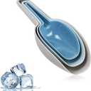 Set of 3 Ice Scoop, Plastic Kitchen Ice Scoop for Canisters or Ice Maker, Food Scoops for Canisters, Freezer, Flour, Dry Foods, Coffee Beans, Pop Corn, Pet Dog Cat Food (Mix I)