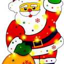 Christmas Decorations Window Silhouette Holiday Display