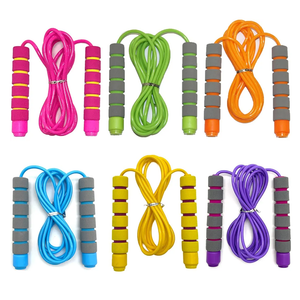 Adjustable Jump Ropes for Kids - Colorful Skipping Ropes with Soft Foam Handles - Ideal for Outdoor & Indoor Play, Fun Games Activity, Fitness, Exercise and Party Favors