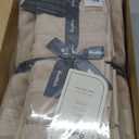 Ozdilek 6-Piece Bath Towel Set, 2 Bath, 2 Hand, 2 Wash, 100% Cotton Turkish Towels, 2 Bath Towels (30x60/550 GSM), 2 Hand Towels (16x30/575 GSM), 2 Washcloths (13x13/600 GSM) (Seahorse Beige)