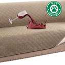 Turquoize 100% Waterproof Couch Covers for 3 Cushion Sofa Pet Friendly Cover for Dogs Washable Couch Protector Triple Non-Slip Furniture Cover for Pets, Kids (Sofa 70", Khaki)