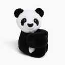 HUGIMALS Hug Babies Bowie The Panda Cute Mini Plush Stuffed Animal for Kids | Soft & Cuddly Portable Comfort Adorable On-The-Go Companion for Travel School & Adventures Ages 2+