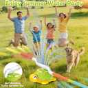 Water Sprinkler for Kids - Airyard 3-in-1 Turtle Sprinkler Toys with Snail Plash Ring Toss Game & 360 Rotating Spray Backyard Summer Fun Outdoor Water Toys for Toddlers Boys Girls Ages 3 4 5 6 7 8