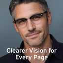 CCVOO 3 Pack Reading Glasses Blue Light Blocking, Retro Semi Rimless Readers for Men Women, Round Eyewear Filter UV400