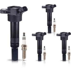 ENA Set of 4 UF651 Ignition Coil Pack with 93175 Iridium Spark Plugs 1.8L 2.0L V4 Compatible with Kia Hyundai Elantra 2011-2016 Tucson 2014-2020 Forte 2014-2016 Soul 2012-2019 for C1804 273002E000 273