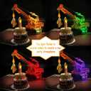 3D Greeting Pop Up 2nd Birthday Card with light and music, Crane Truck card For Boy, Nephew, Grandson, Son, Toddler, with Envelope, Message Card - Open it play: plays hit song 'Happy Birthday'