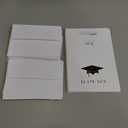 Graduation Cap with Colored Tassel Thank You Cards - 24 Cards & Envelopes (Red)