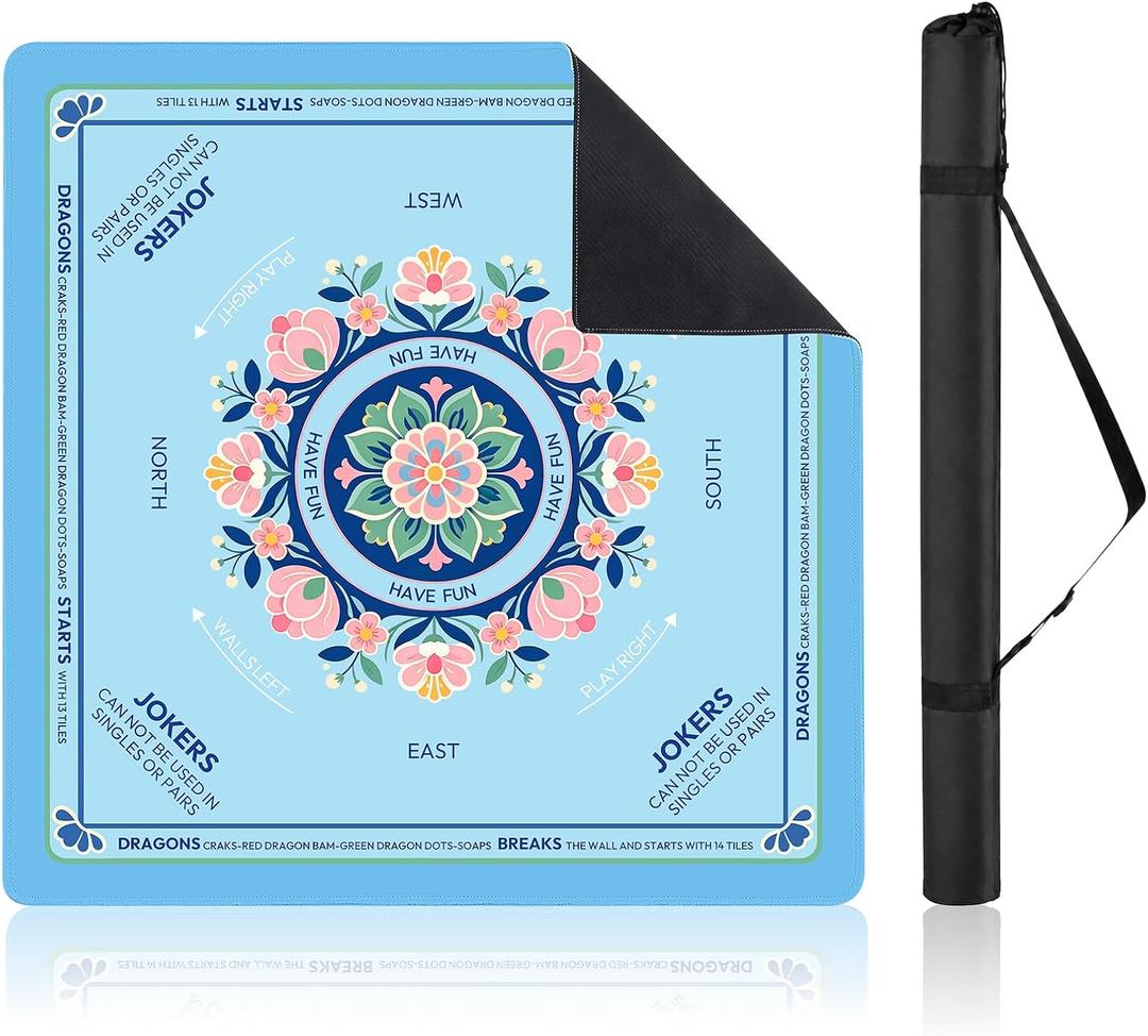 Mahjong Mat for Table,31.5" American Mahjong Game Mat,Shipped Rolled
