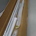 ChadMade Ceiling or Wall Mount Curtain Track Kit with Hooks, 3ft - 6ft Adjustable Length Drape Rail Set For Living Room Bedroom, Single Window Rods Work with Grommet and Pinch Pleated Curtain, White