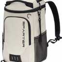 SPARTER Backpack Cooler Insulated Leak Proof 33/49 Cans, 2 Insulated Compartments Thermal Bag, Portable Lightweight Beach Travel Camping Lunch Backpack for Men and Women (Brown)