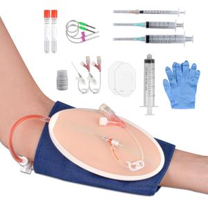 IV Insertion Practice Kit for Nursing Students, IV Start Kit for Nurses, Venipuncture Kit for Injection Training