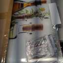 Herbs & Olive Oil Tempered Glass Kitchen Backsplash,(30 inches x 18 inches)