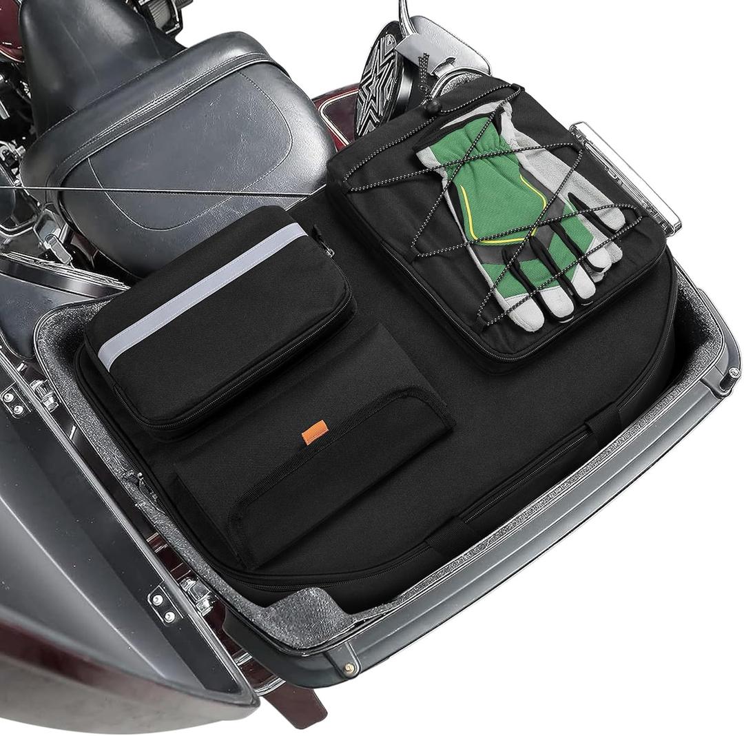 Motorcycle Tour Pack Organizer, Tour Pack Liner Bag Compatible with Harley Davidson Street Glide Electra Glide Road King Road Glide, Travel Luggage Liner Bag for Motorcycle Trunk, Bag Only